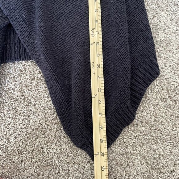 Michael Kors Knit Sweater Womens S Black Sleeveless Open Front Drape Cardigan - Picture 6 of 6